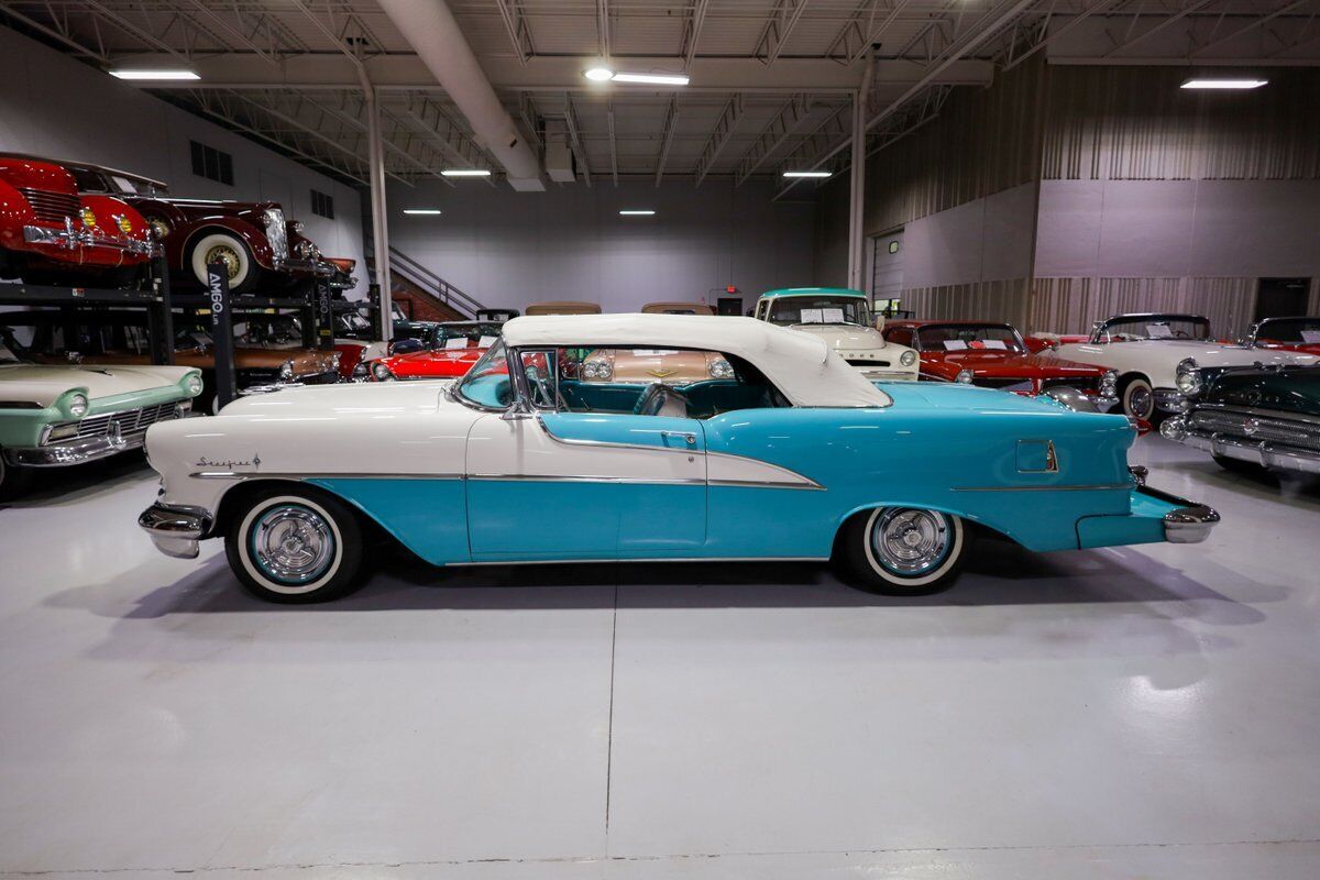 Oldsmobile-98-Starfire-Convertible-Cabriolet-1955-White-Ivory-and-Turquoise-12085-35