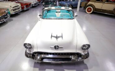 Oldsmobile-98-Starfire-Convertible-Cabriolet-1955-White-Ivory-and-Turquoise-12085-5