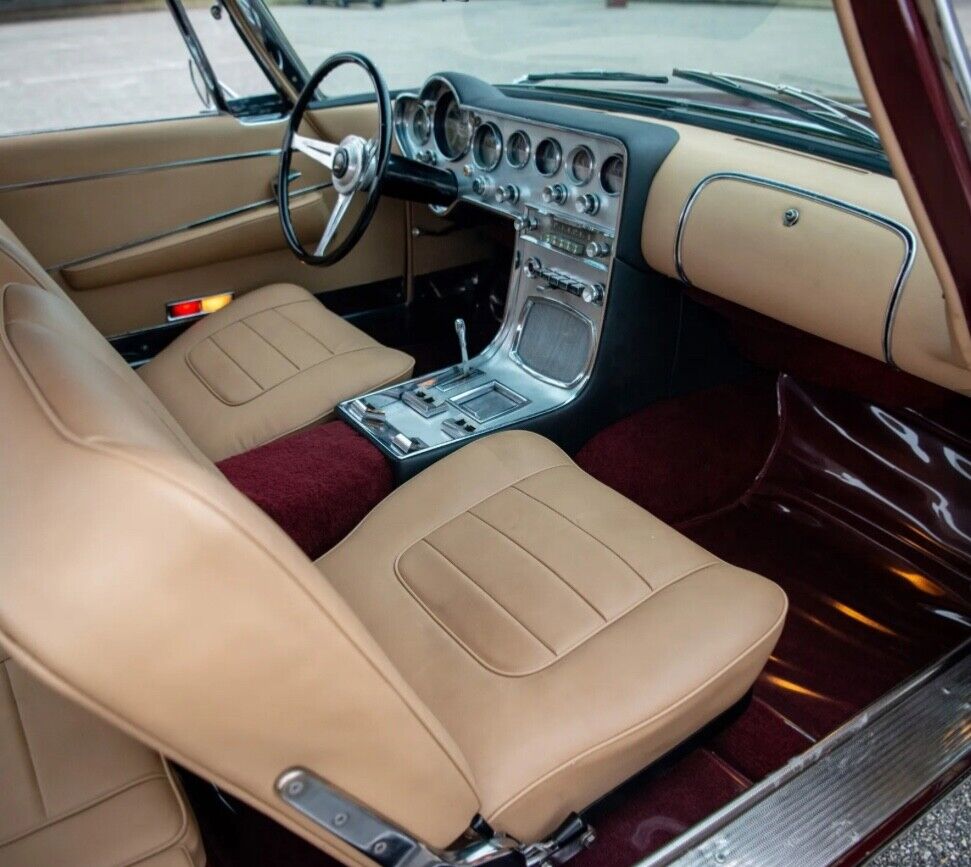 Other-Ghia-Coupe-1962-Burgundy-Tan-46486-23