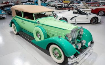 Packard-Twelve-Cabriolet-1934-Green-Burgundy-124724-2