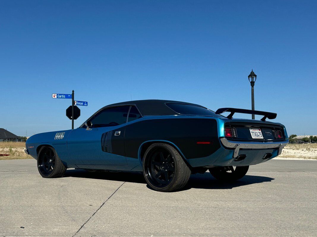 Plymouth-Barracuda-1971-Blue-Black-99999-23