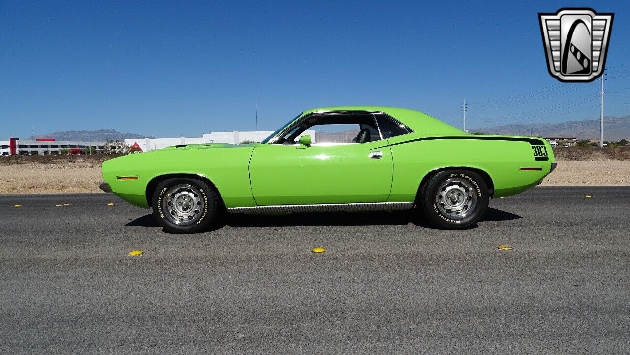 Plymouth-Cuda-1970-Green-Black-118428-2