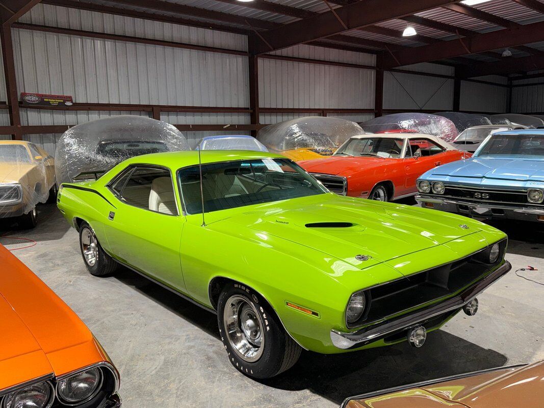 Plymouth-Cuda-1970-Green-White-0-1