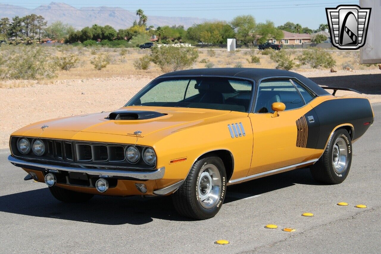 Plymouth-Cuda-1971-Yellow-Black-131509-2