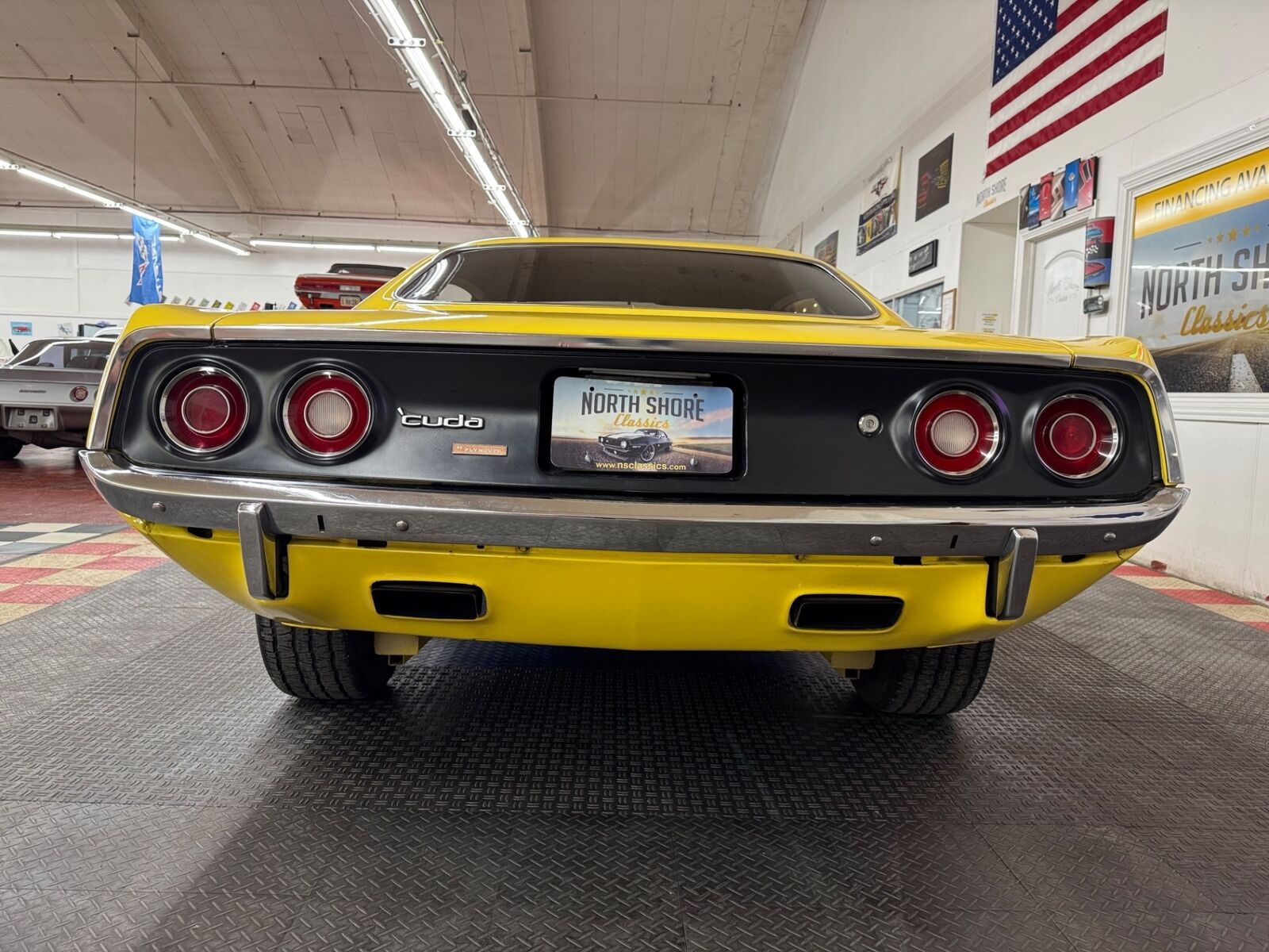 Plymouth-Cuda-1973-Yellow-Black-159938-12