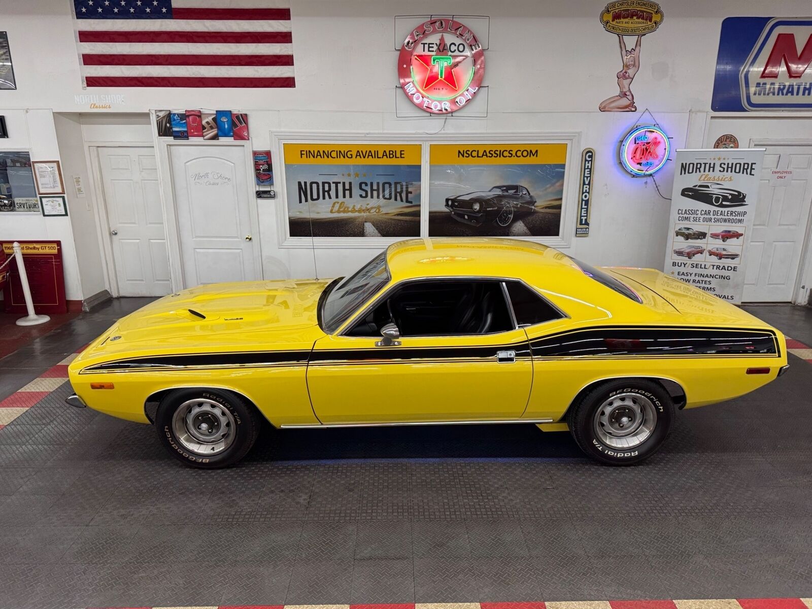 Plymouth-Cuda-1973-Yellow-Black-159938-29