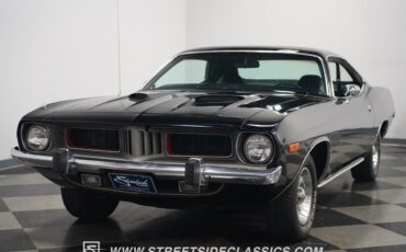 Plymouth-Cuda-1974-Black-Black-37115-5