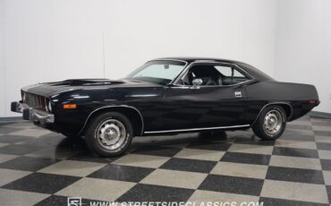 Plymouth-Cuda-1974-Black-Black-37115-7