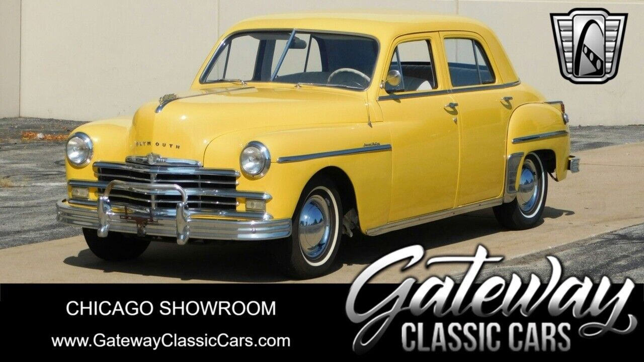 Plymouth-Deluxe-Berline-1949-Yellow-White-38732