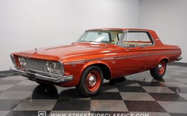 Plymouth-Fury-1963-Burgundy-White-78000-5