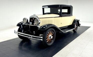 Plymouth-Model-U-Coupe-1929-Yellow-Maroon-75626