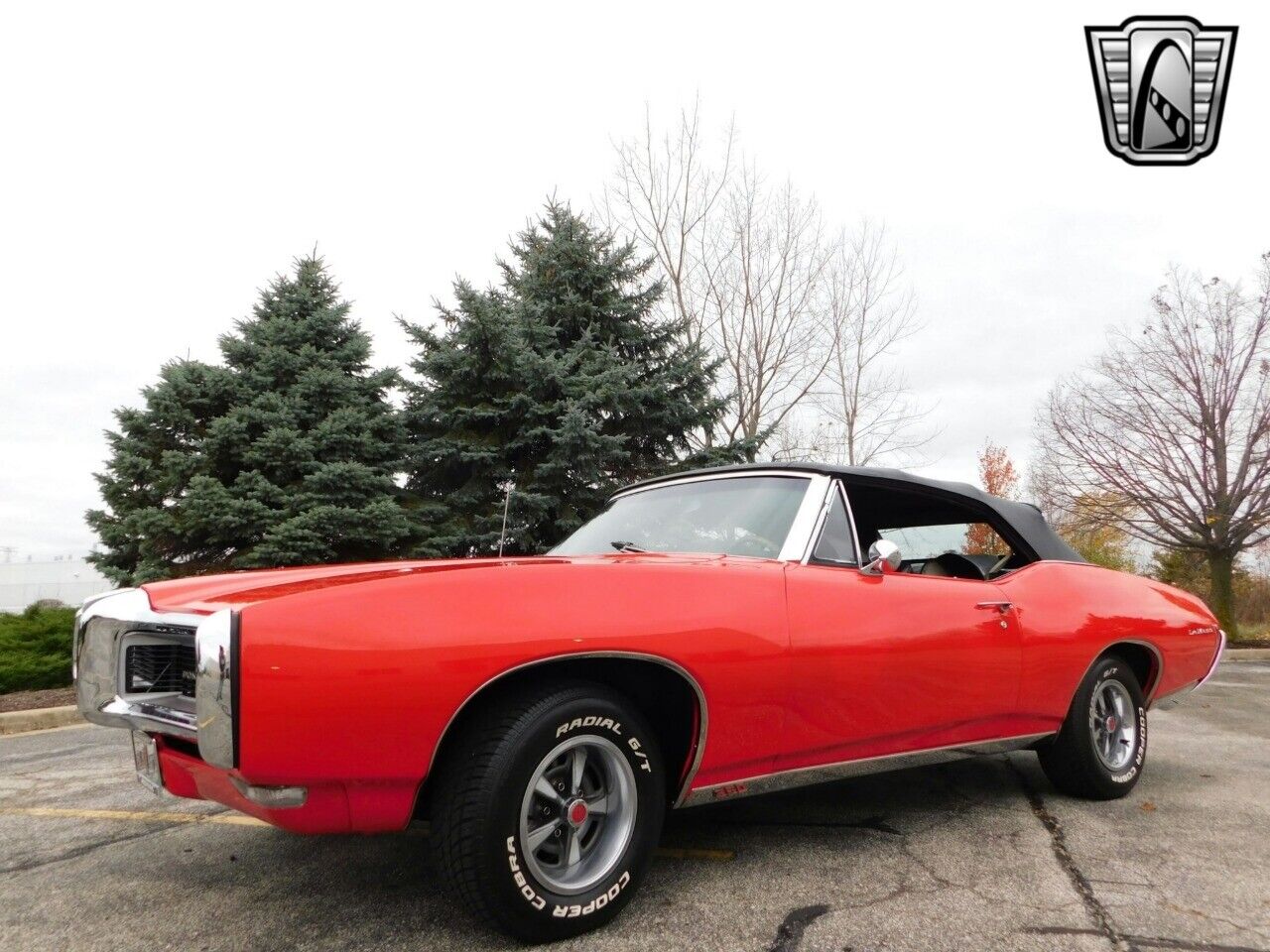 Pontiac-Le-Mans-Cabriolet-1968-Red-Black-68994-8