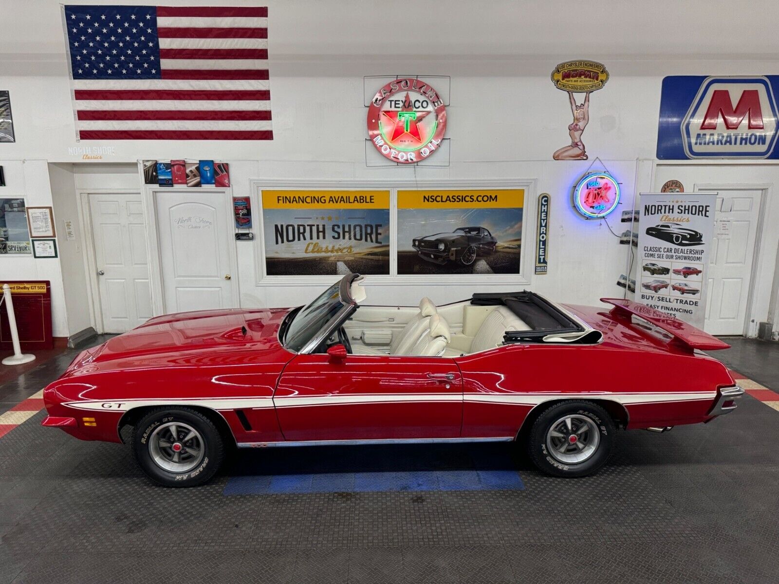 Pontiac-Le-Mans-Cabriolet-1972-Red-White-30578-1