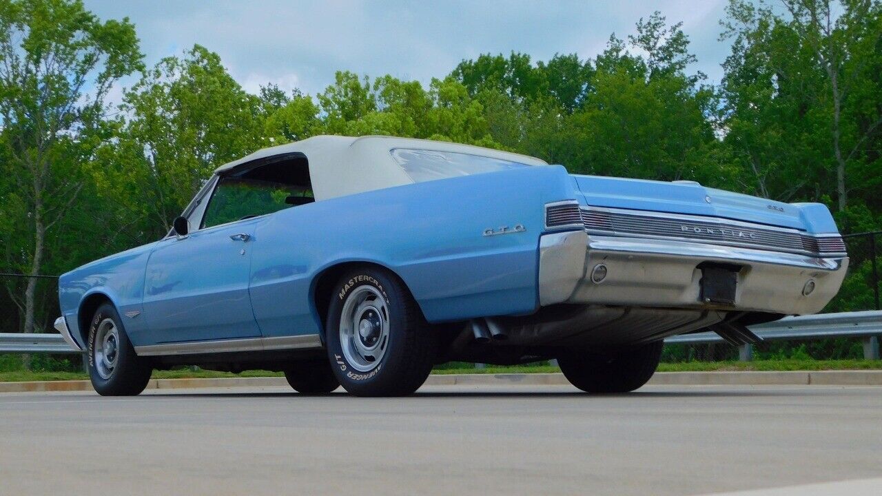 Pontiac-Lemanes-Cabriolet-1965-Blue-Black-39257-5