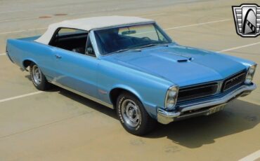 Pontiac-Lemanes-Cabriolet-1965-Blue-Black-39257-9