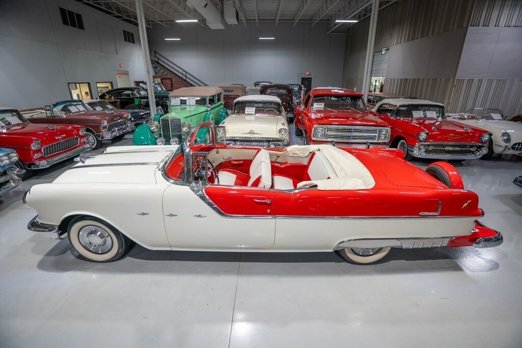 Pontiac-Star-Chief-Cabriolet-1955-Gray-Red-74324-11