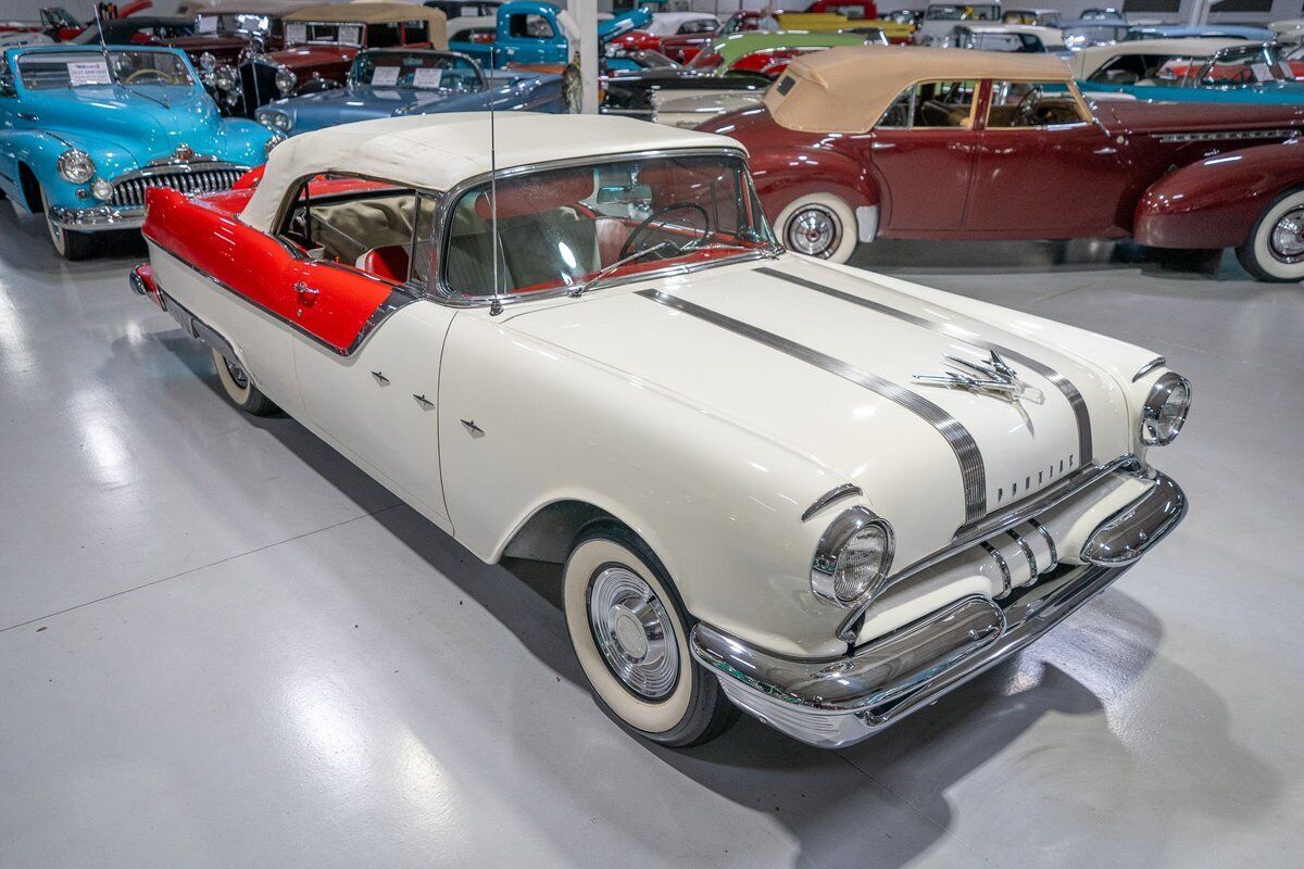 Pontiac-Star-Chief-Cabriolet-1955-Gray-Red-74324-14