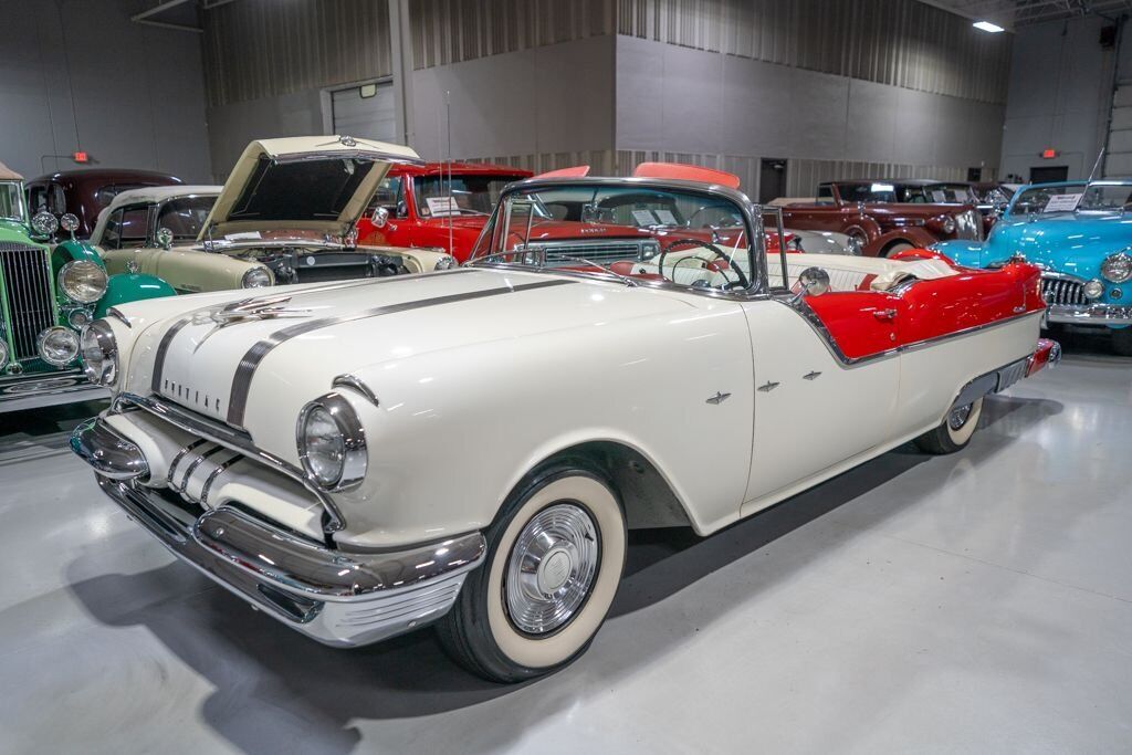 Pontiac-Star-Chief-Cabriolet-1955-Gray-Red-74324-20