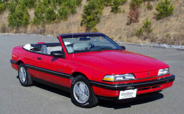 Pontiac-Sunbird-Cabriolet-1990-Red-Gray-168226-2