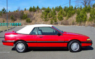 Pontiac-Sunbird-Cabriolet-1990-Red-Gray-168226-5