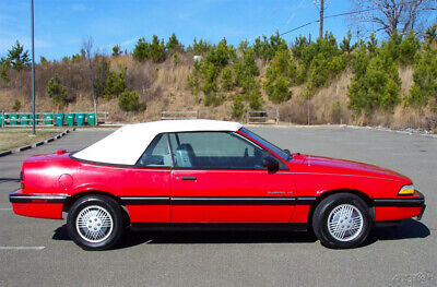 Pontiac-Sunbird-Cabriolet-1990-Red-Gray-168226-5