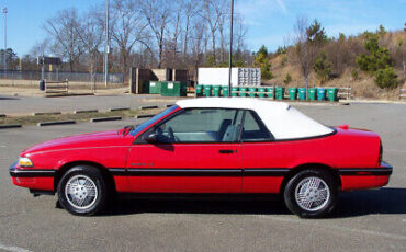 Pontiac-Sunbird-Cabriolet-1990-Red-Gray-168226-6