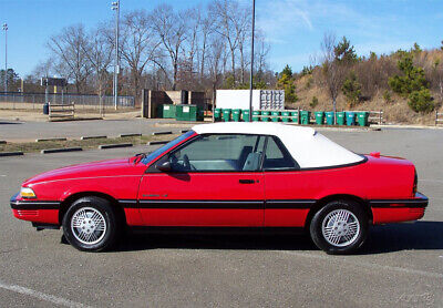 Pontiac-Sunbird-Cabriolet-1990-Red-Gray-168226-6