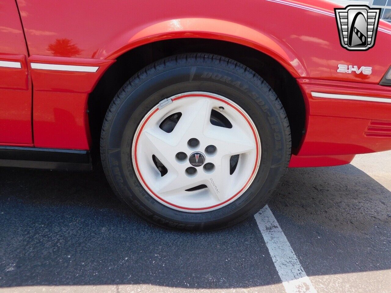 Pontiac-Sunbird-Cabriolet-1992-Red-White-150179-10