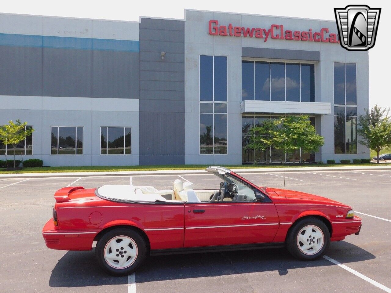 Pontiac-Sunbird-Cabriolet-1992-Red-White-150179-3