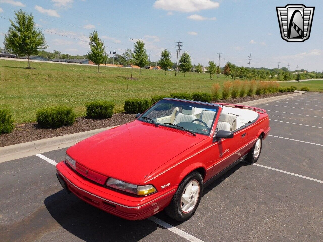 Pontiac-Sunbird-Cabriolet-1992-Red-White-150179-5