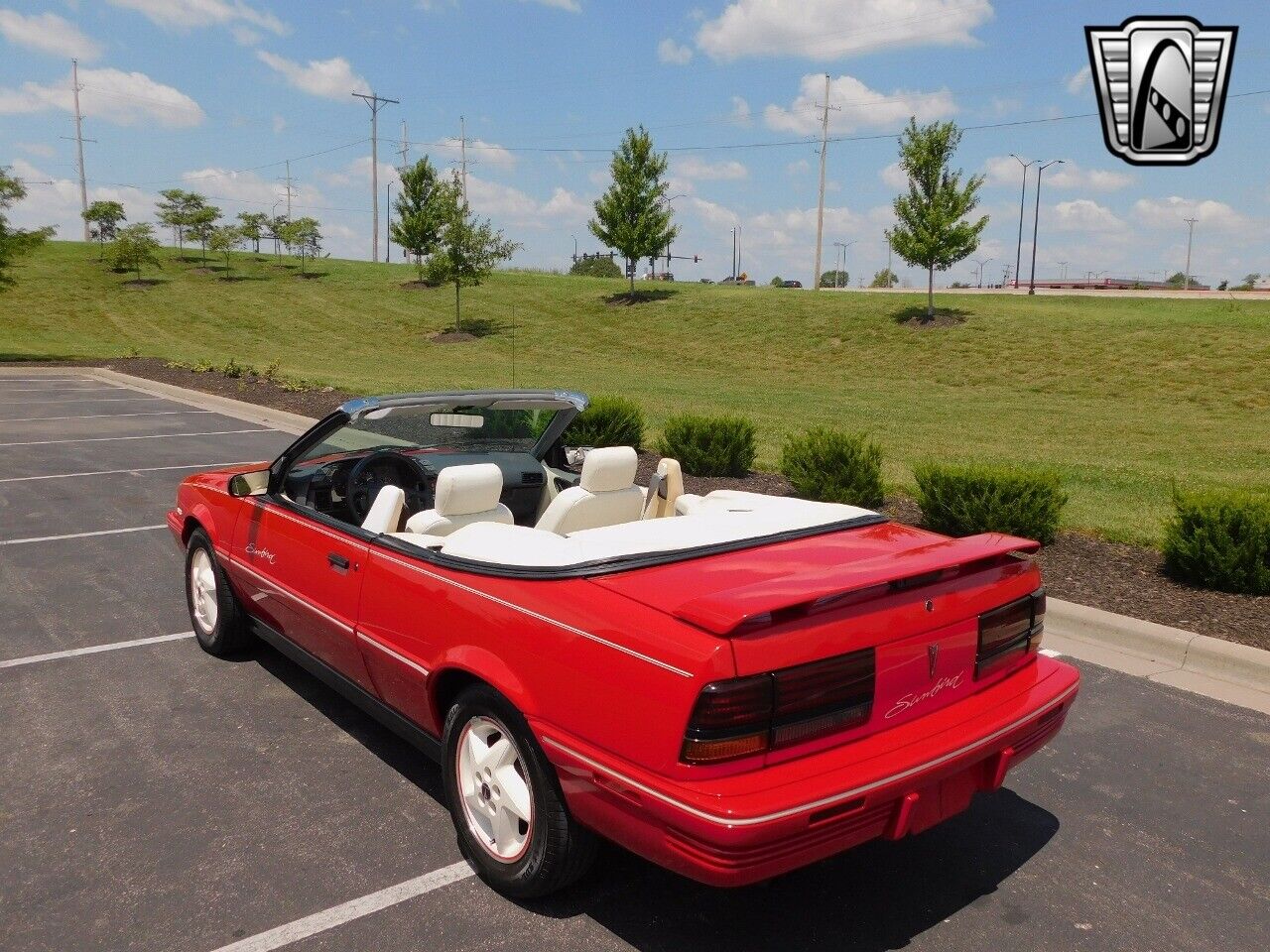 Pontiac-Sunbird-Cabriolet-1992-Red-White-150179-7