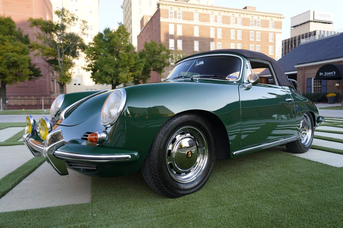 Porsche-356-1965-Green-Tan-146450-10