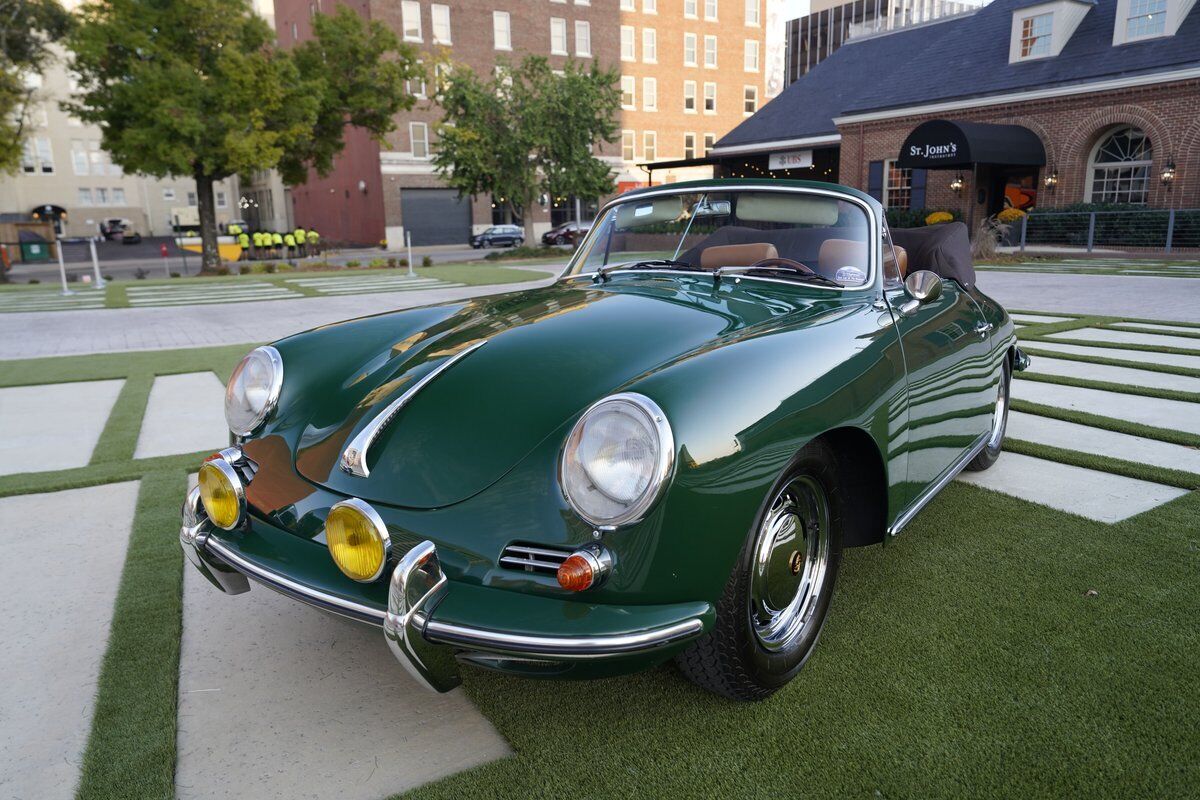 Porsche-356-1965-Green-Tan-146450-11