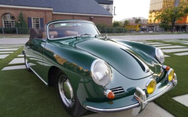 Porsche-356-1965-Green-Tan-146450-36