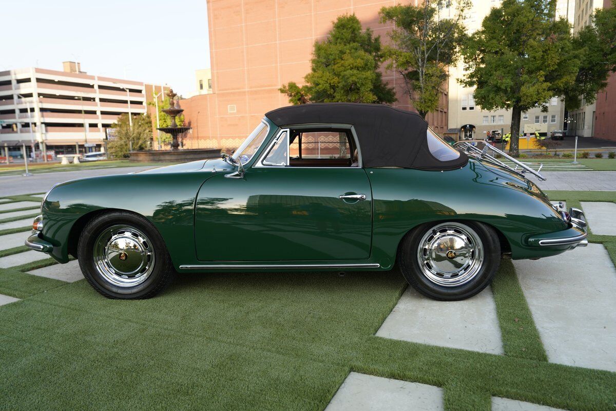 Porsche-356-1965-Green-Tan-146450-8