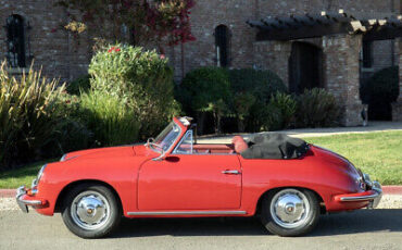 Porsche-356-Cabriolet-1960-Red-Red-129596-1