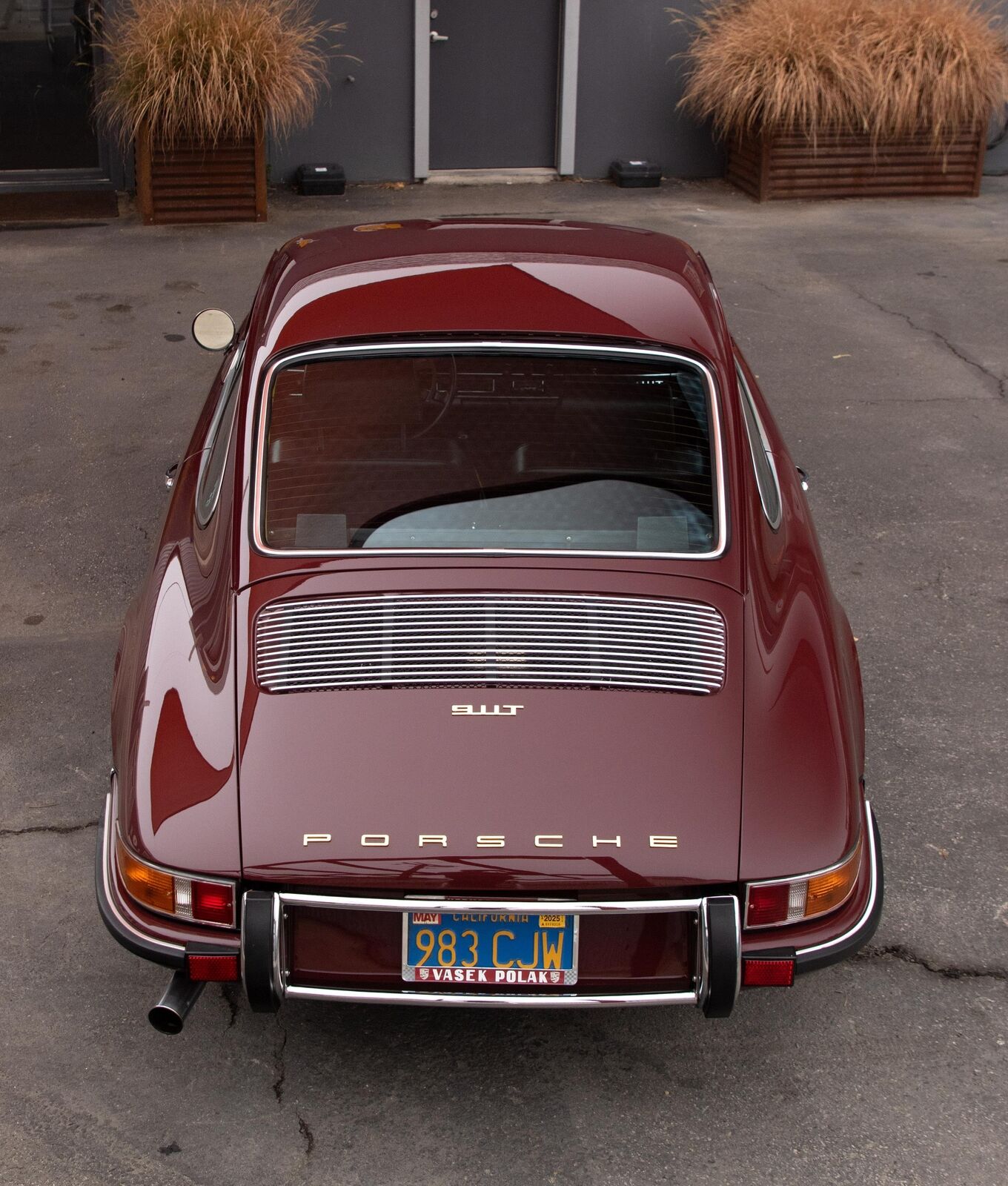 Porsche-911-1971-Burgundy-Black-143875-13