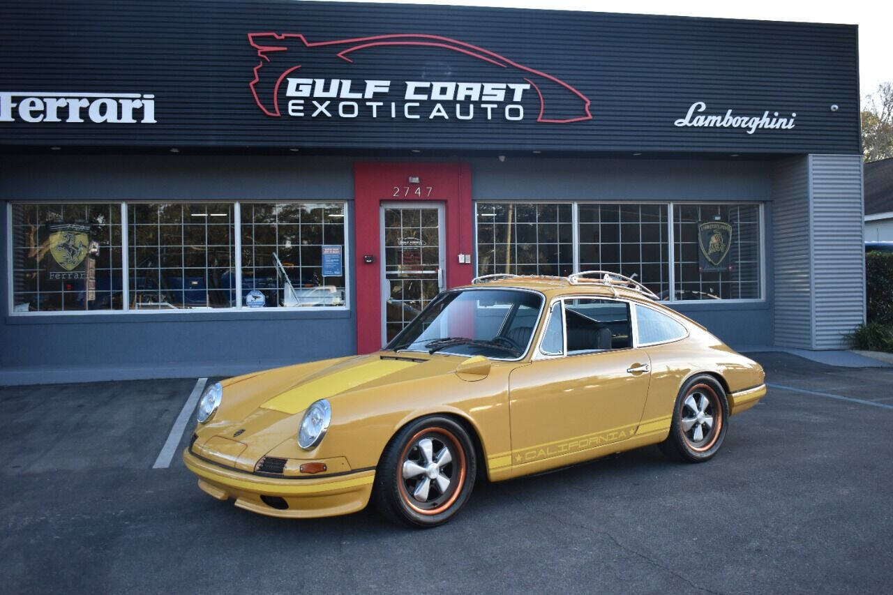 Porsche-911-Cabriolet-1968-Yellow-Black-0-4