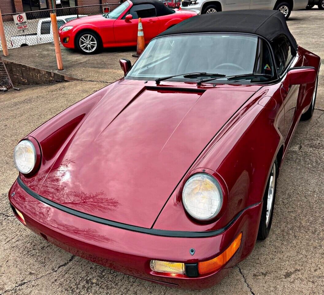 Porsche-911-Cabriolet-1982-Burgundy-Black-85311-1