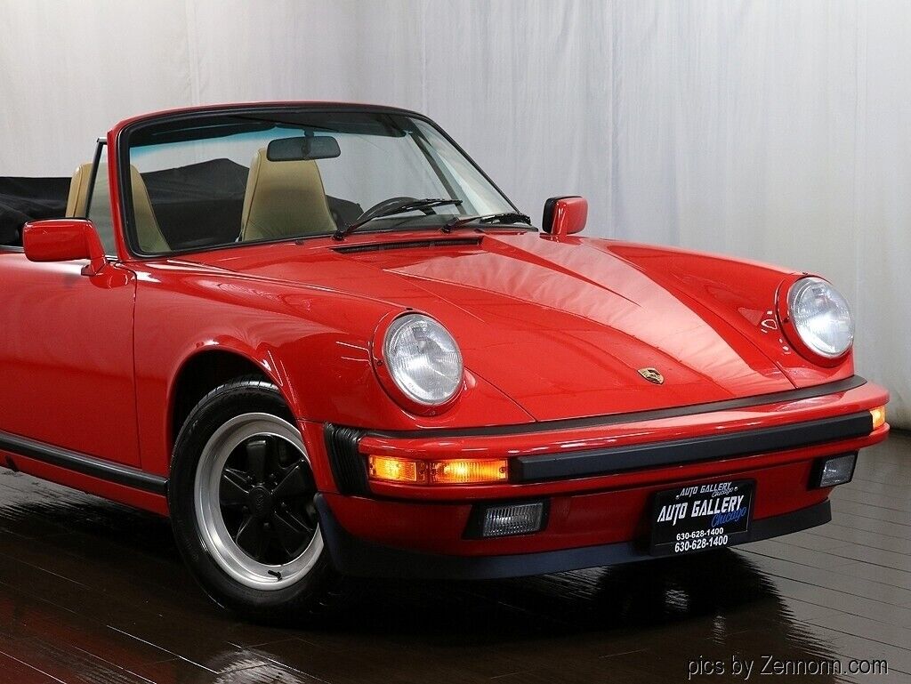 Porsche-911-Cabriolet-1988-Red-Tan-28230-1