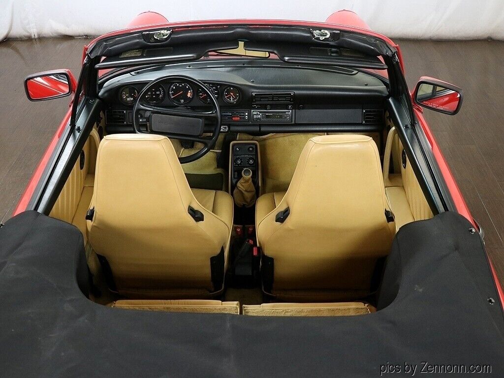 Porsche-911-Cabriolet-1988-Red-Tan-28230-12