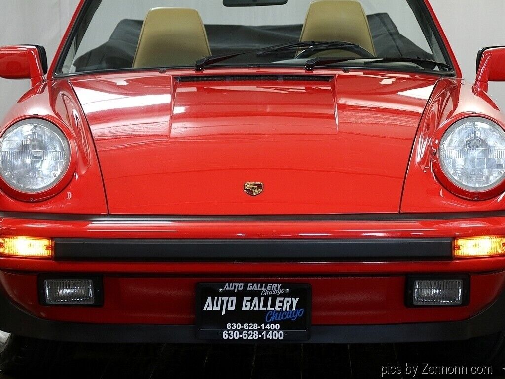 Porsche-911-Cabriolet-1988-Red-Tan-28230-7