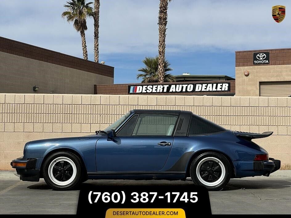 Porsche-911-Targa-41000-MILES-Royal-Blue-Metallic-Cabriolet-1984-Blue-Gray-67393-10