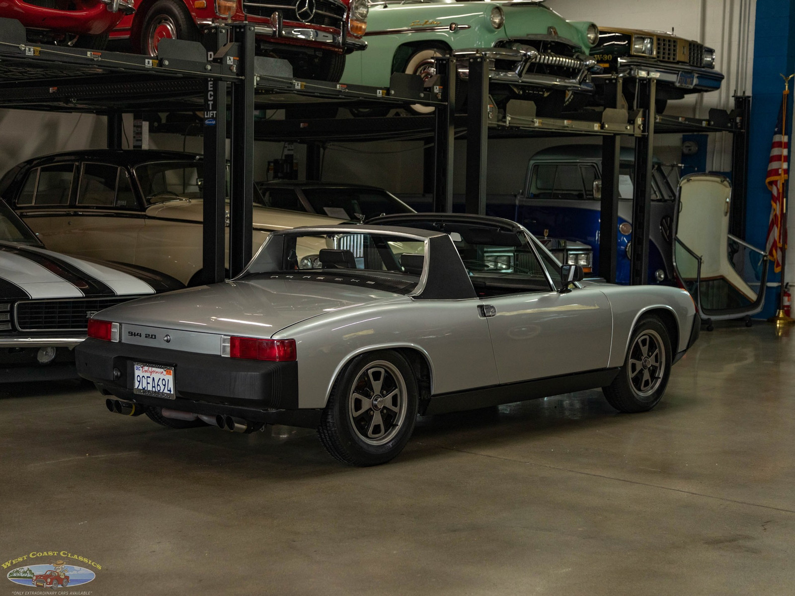 Porsche-914-2.0L-5-spd-Targa-Roadster-Cabriolet-1976-Silver-Black-17598-24