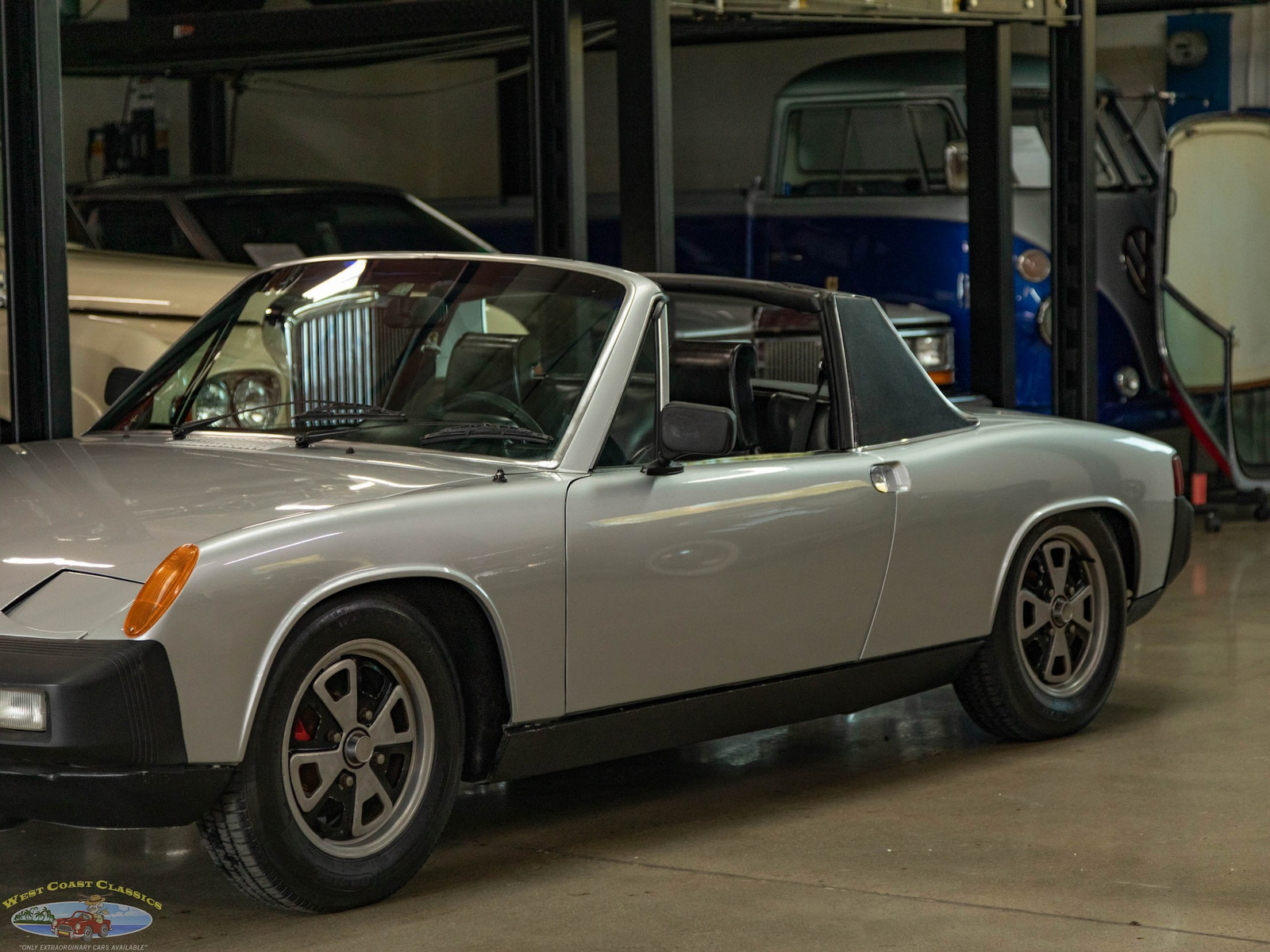 Porsche-914-2.0L-5-spd-Targa-Roadster-Cabriolet-1976-Silver-Black-17598-8