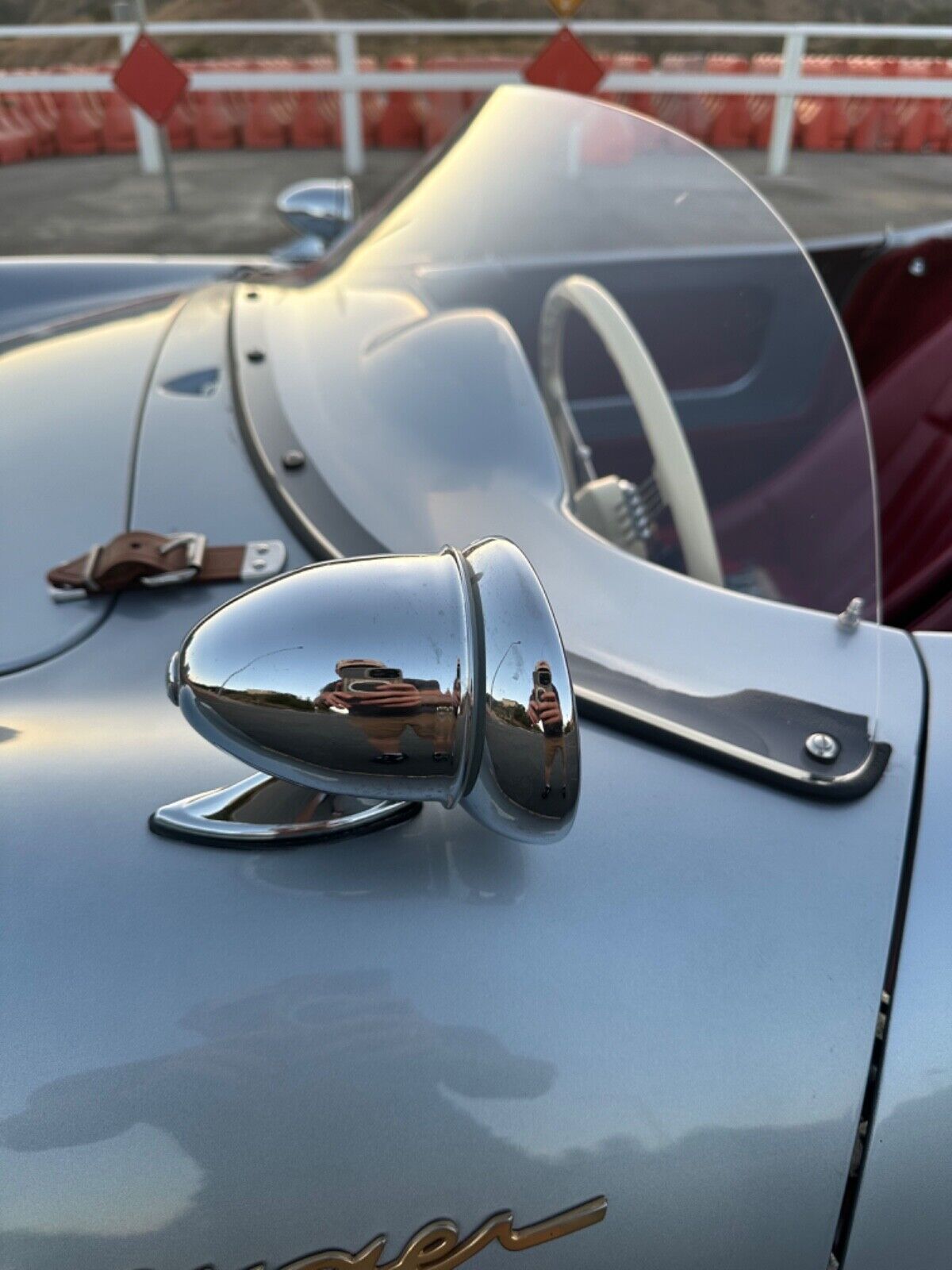 Porsche-Other-Cabriolet-1955-Silver-Red-6116-6