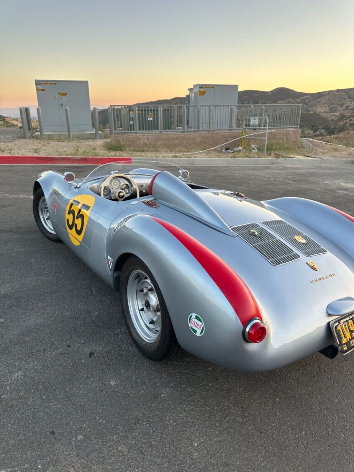 Porsche-Other-Cabriolet-1955-Silver-Red-6116-8