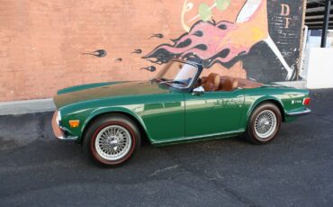 Triumph-TR-6-Cabriolet-1971-Green-Tan-91197-1