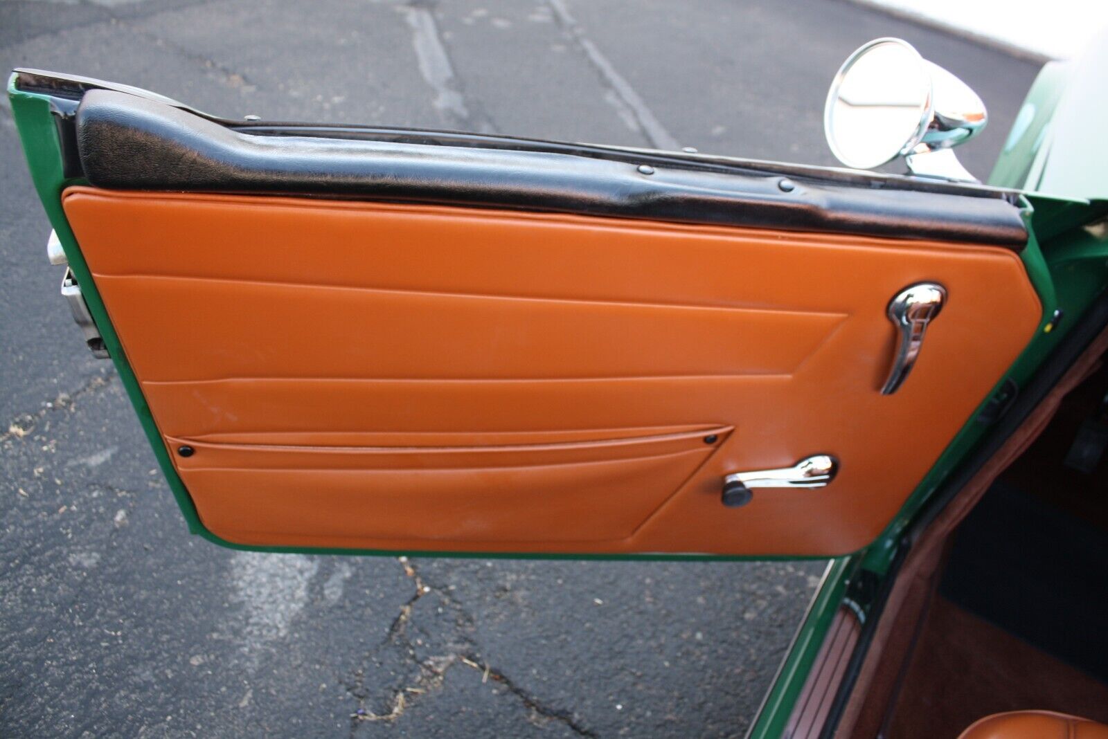 Triumph-TR-6-Cabriolet-1971-Green-Tan-91197-10