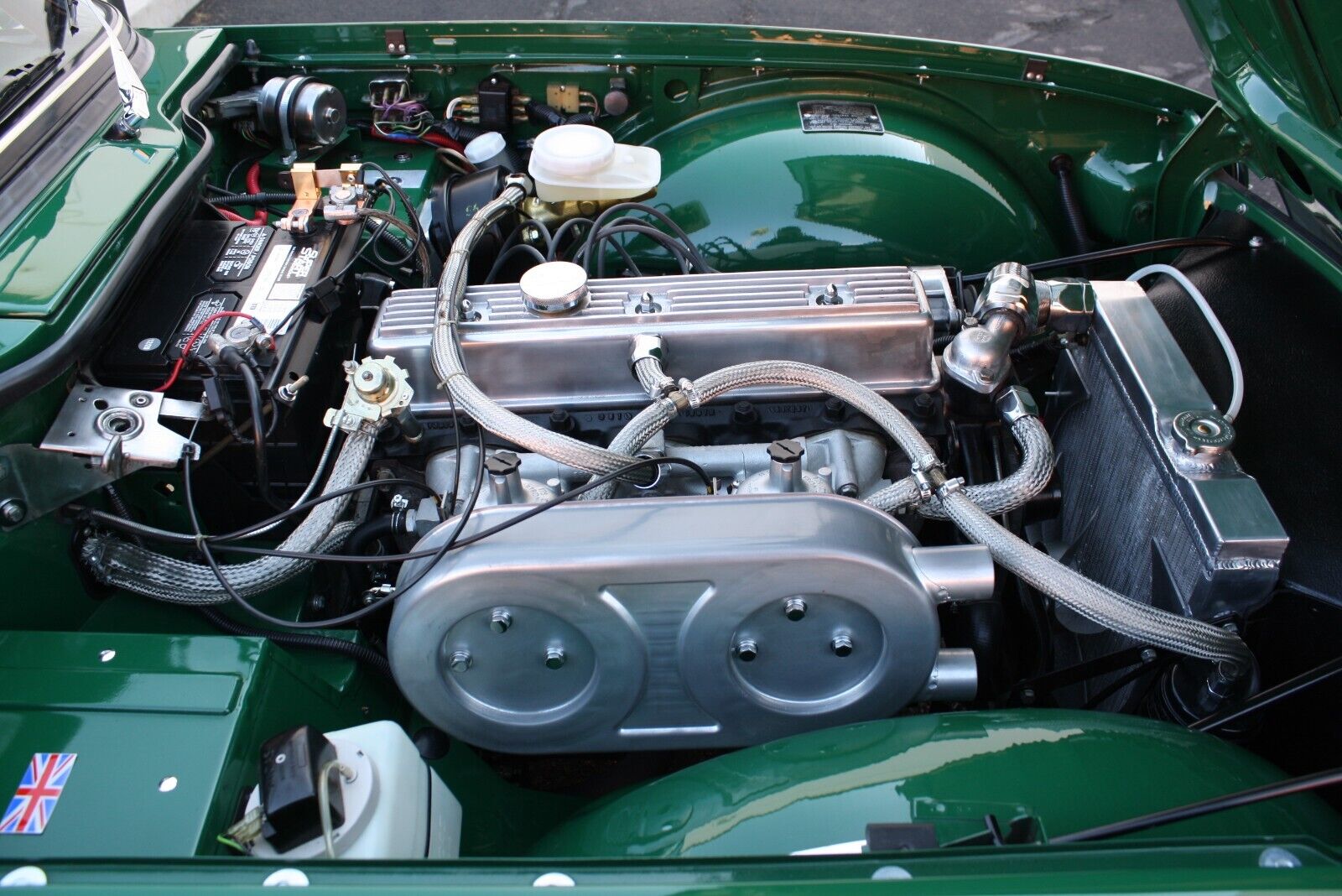 Triumph-TR-6-Cabriolet-1971-Green-Tan-91197-18